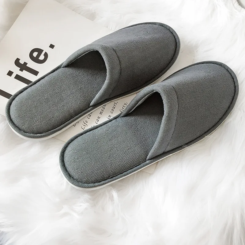 10 Pairs Disposable Slippers Men Business Travel Passenger Shoes Home Guest Slipper Hotel Beauty Club Washable Shoes Slippers images - 6