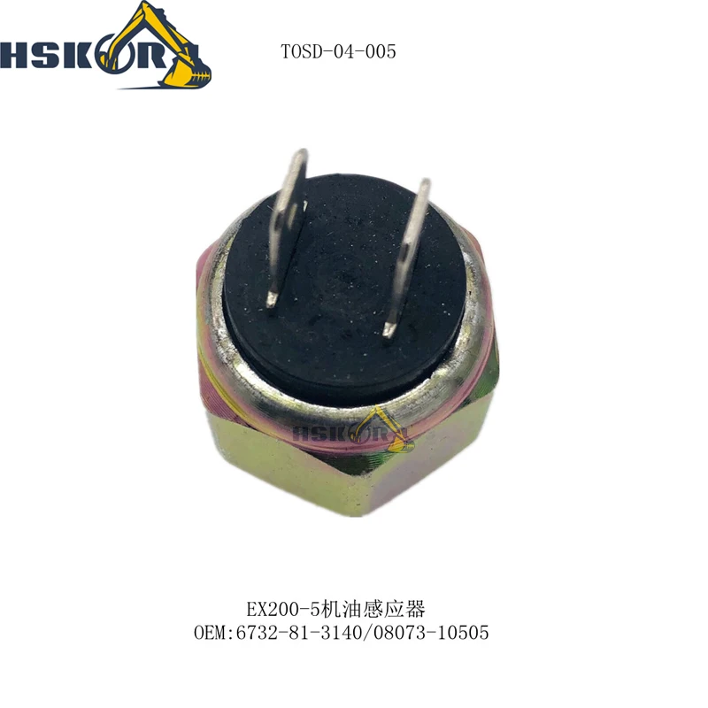 6732-81-3140 Oil Pressure Switch Double Pin 08073-10505 EX200-5 Excavator Parts