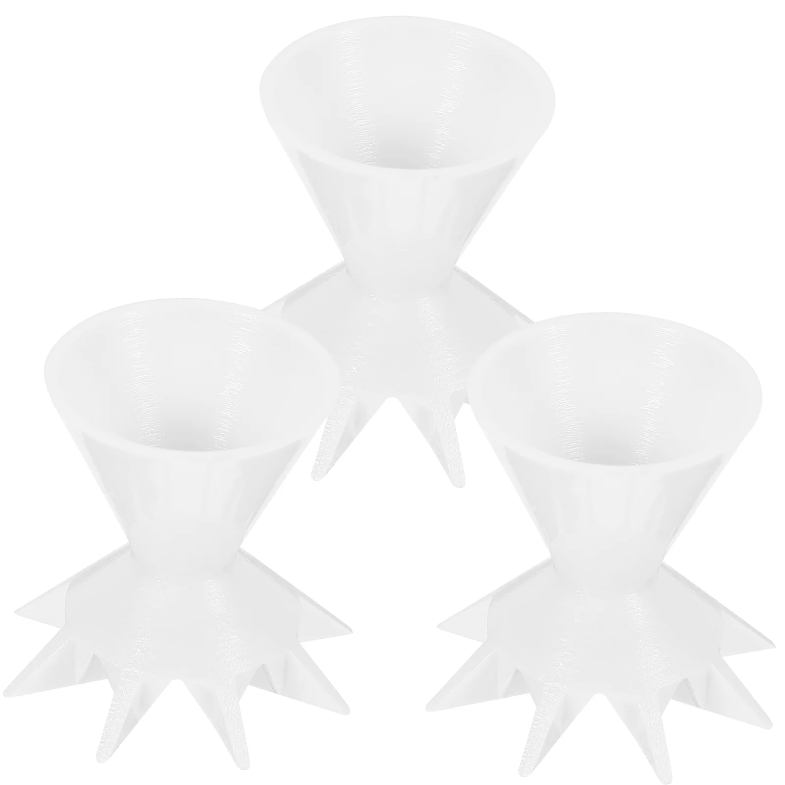 

3 Pcs Silicone Funnel Paint Pouring Cup Mixing Split Cups Reusable Painting Supplies White