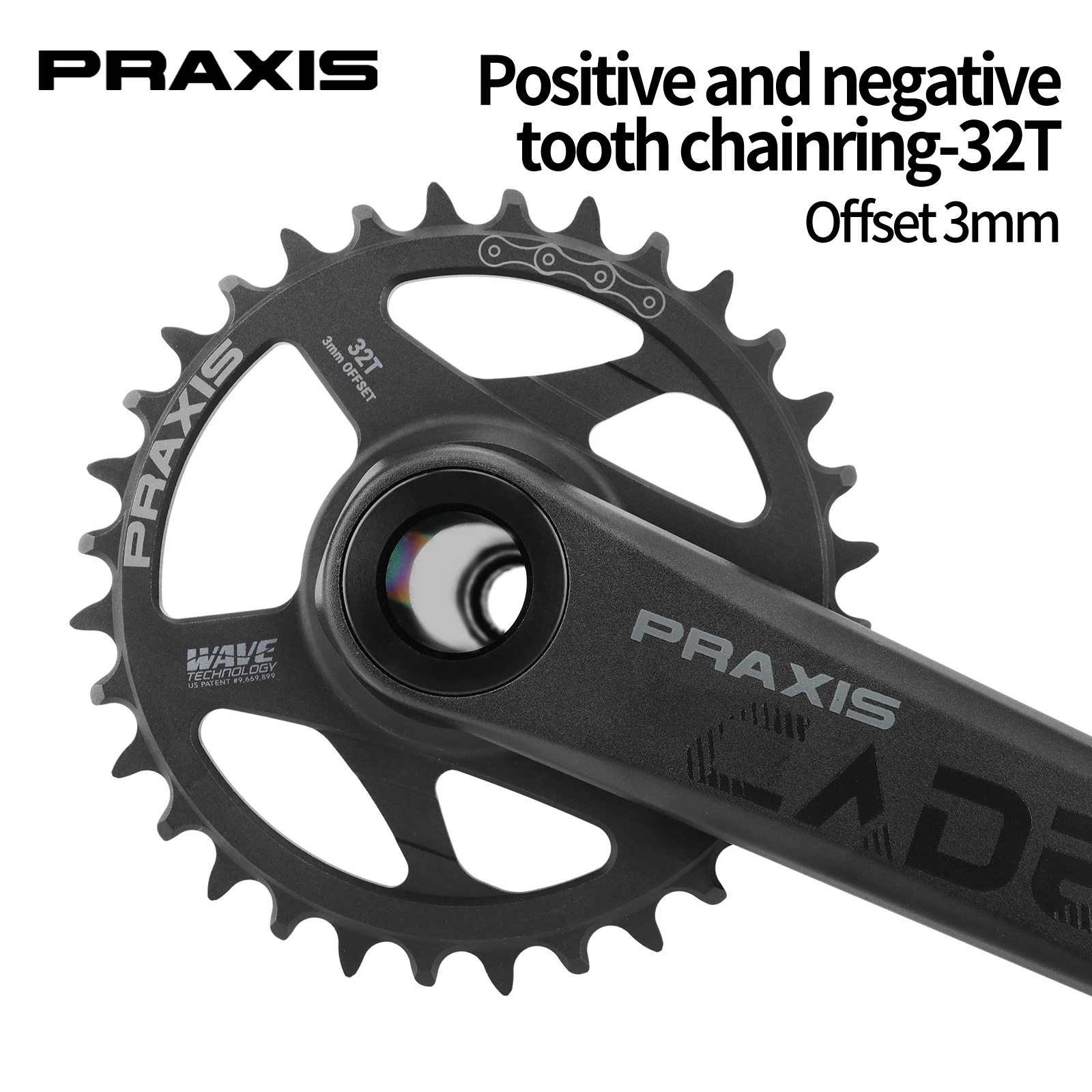 PRAXIS cadet M30 Crankset 1x11/12 Speed MTB 32T Crank