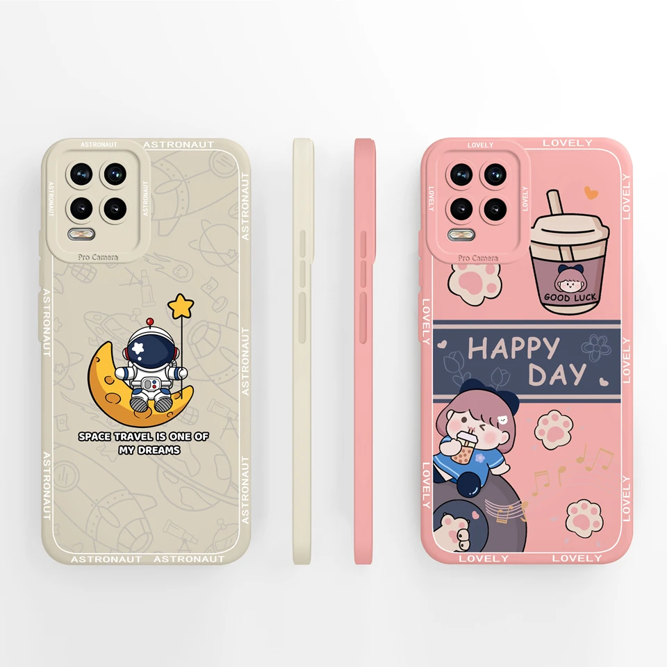 Love Heart Flower Liquid Shockproof Phone Case