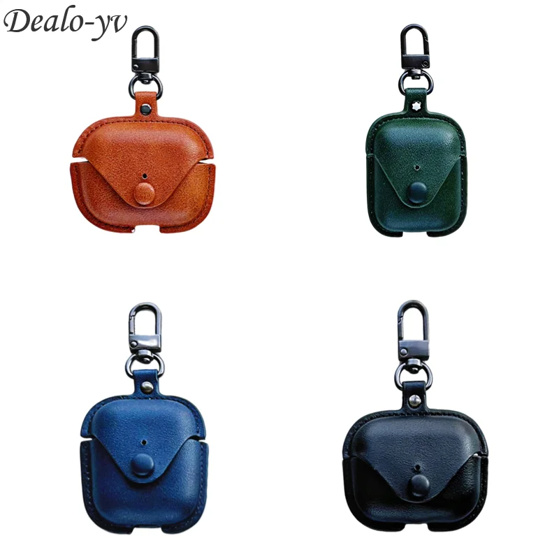 

Business Luxury Soft PU Mb Leather Earphone Cover with Keychain for Apple Airpods Pro Airpods2 3 for Airpods3 Protective Case