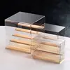 Solid Wood Step Figure Display Cabinet Transparent Acrylic Display Box For Toys, Car Models, Action Figures Storage And Display 4