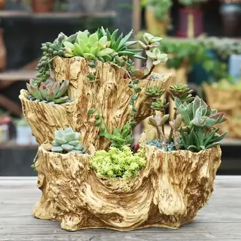 Retro Resin Planter 1