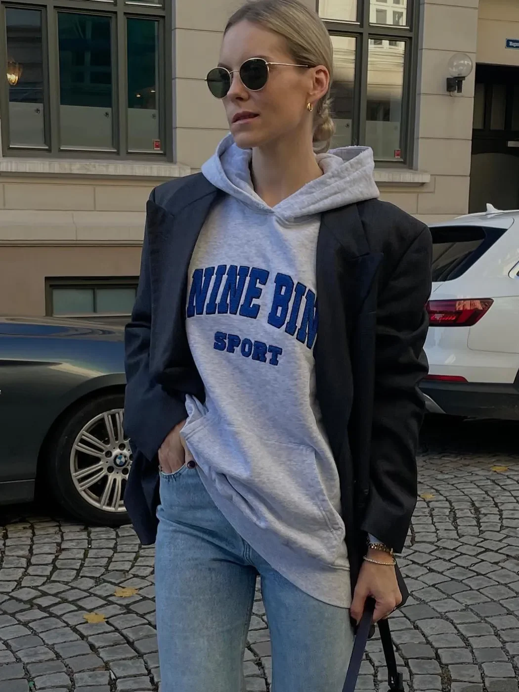 

Letter Embroidery Hoodies For Women Long Sleeve Pocket Fashion Loose Autumn Winter Hooded Sweatshirt