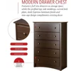 Superior 5-Drawer Chest for Bedroom - Spacious and Stylish Chest of Drawers, Measuring 16"D x 31.5"W x 45.25"H, Espresso Finish 4