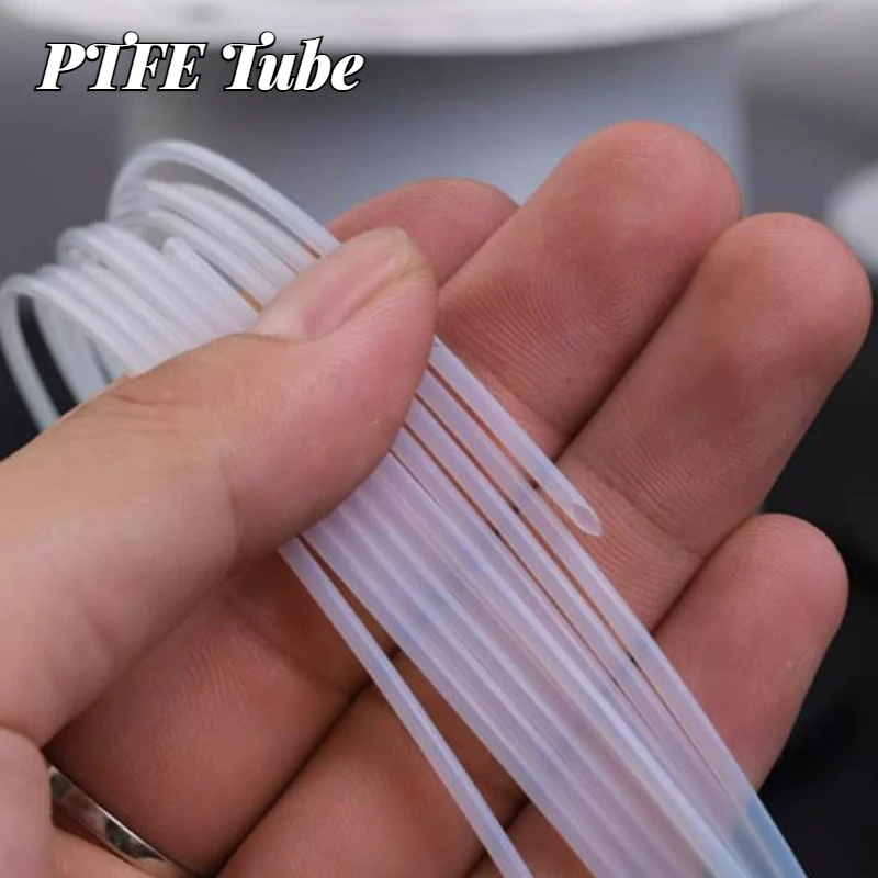 Plastic Tube 1Pcs PTFE Capillary Soft Tube ID 0.3-4mm Filament High Temperature Corrosion Resistance 3D Printer Part