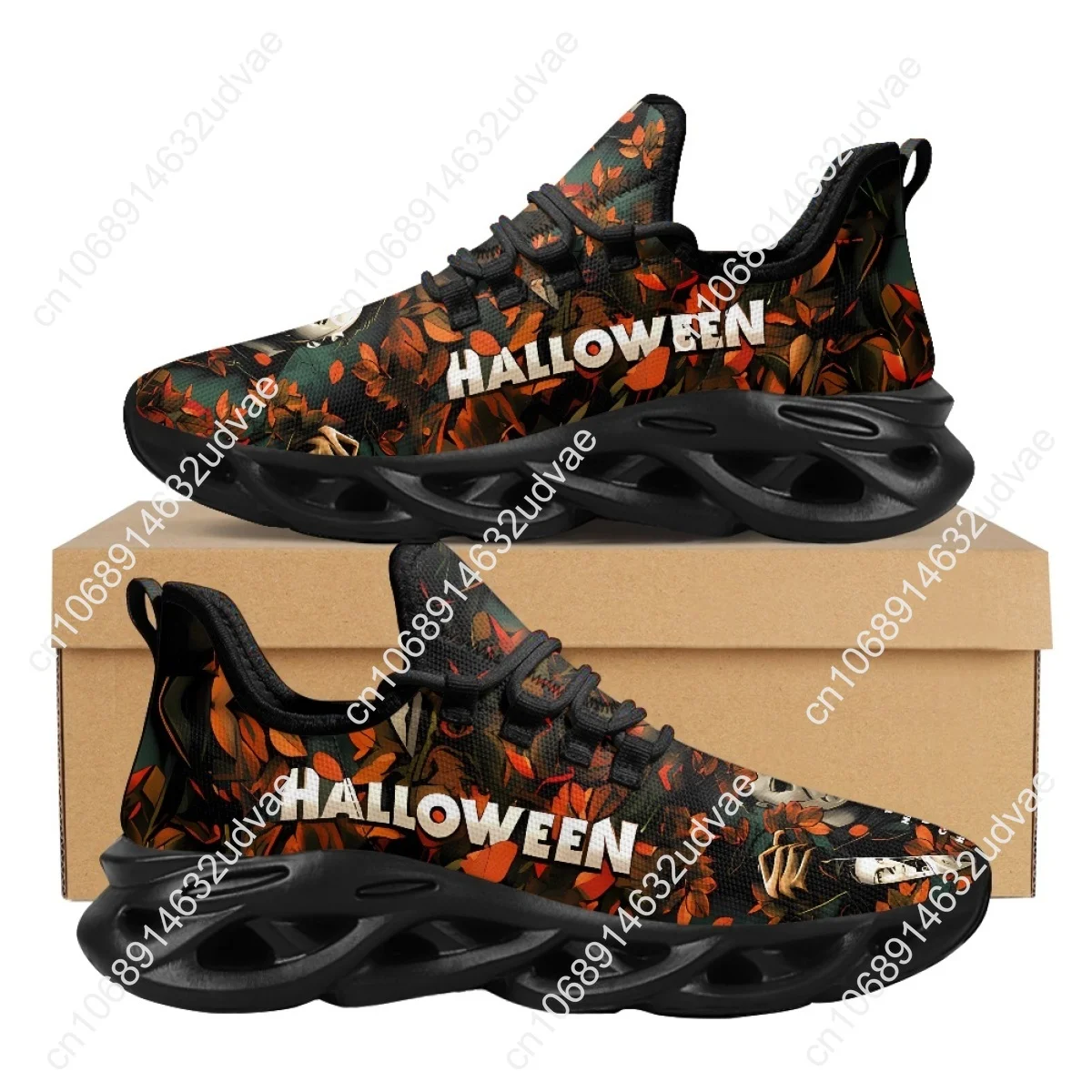 Halloween Shoes Horror Movie Character Michael Myers Print Unisex Walking Sneakers Casual Running Shoes Zapatillas