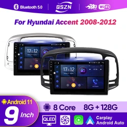 Android 12 Car Radio For Hyundai Accent 2008 2009 2010 2011 2012 Multimedia Video Player Navigaion GPS 2Din DVD 8+128G Head Unit