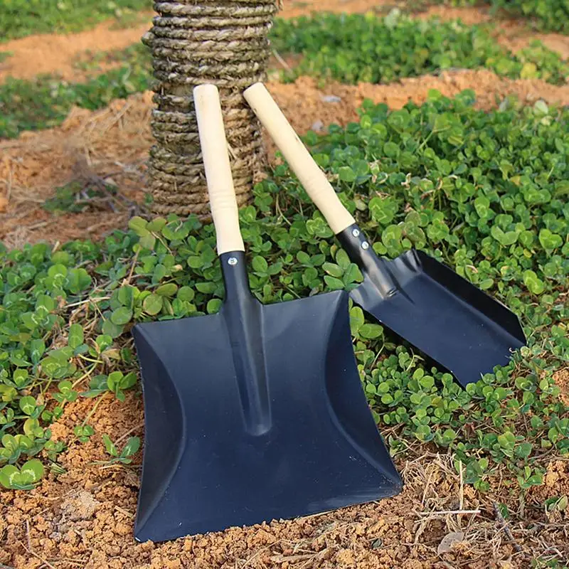 

Garden Shovels for Digging Hand Digging Shovel with Wooden Handle Multifunctional Garden Trowel Tool for Gardening Sand Beach