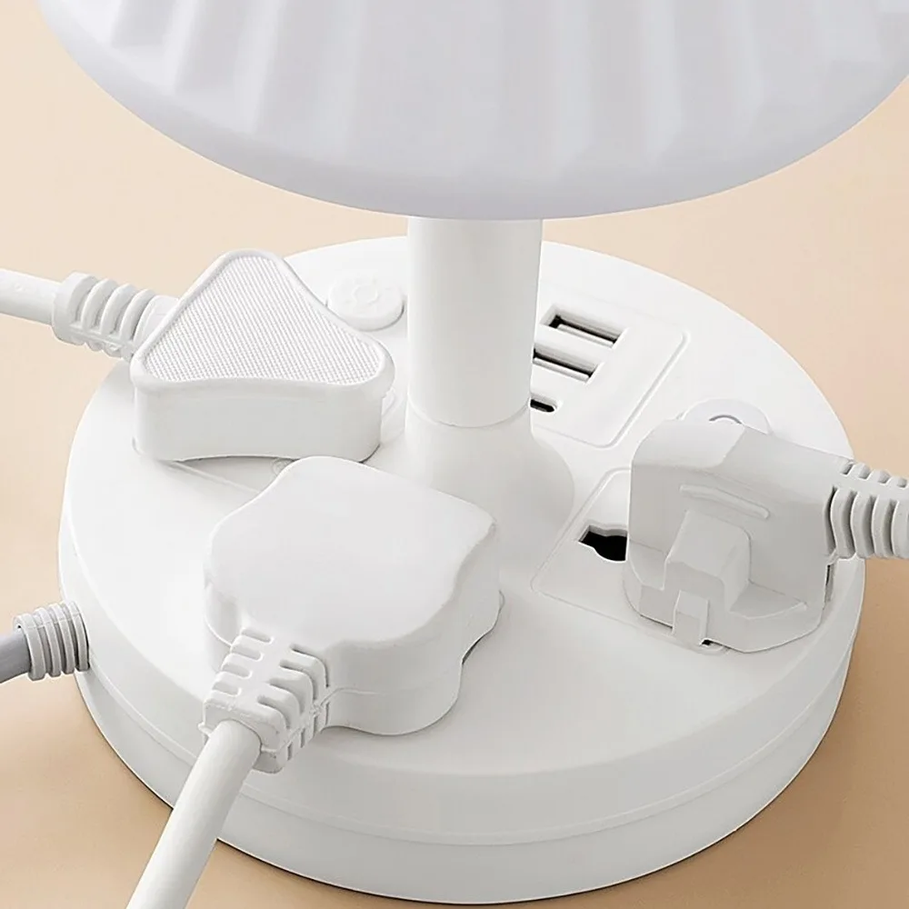 Household desk lamp socket student dormitory study eye protection bedside lamp small night light with night light charging 2