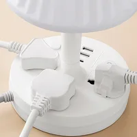 Household desk lamp socket student dormitory study eye protection bedside lamp small night light with night light charging 2