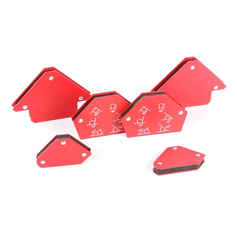 Protractor Strong Magnetic Welding Positioner Right-Angle Magnet Welding Tool 6Pcs magnetic welding holders magnetic welding fixer