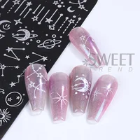 Lace Flower Nail Art Stamping Plate Vibrant Floral Love Moon Star Image Stainless Steel Stencil Template Y2K Trend Manicure Tool 2