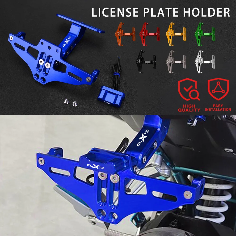 

Motorcycle Rear License Plate Number Holder and Turn Signal Lights For CFMOTO 700CLX 700 CLX CLX700 CLX 700 2020 2021 2022 2023