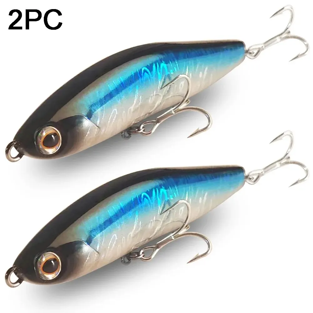 Sinking Fishing Lures Twitch 3oz/85g Bait Saltwater Pencil Popper #7/0 Hook  Bass