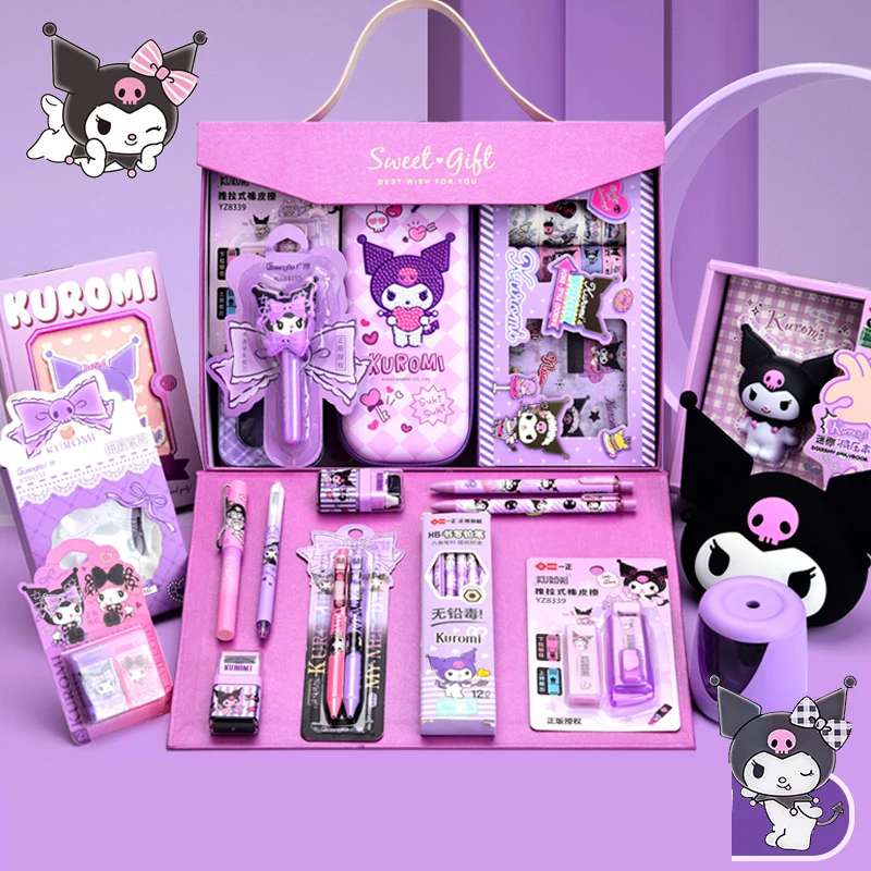 Sanrio Kuromi Ensemble De Papeterie, Cadeau Fille 2, 3, 4, 5, 6, 7, 8 Ans  Papeterie Fourniture Trousse Scolaire Stylo Cahier[u1012] - Cdiscount  Bagagerie - Maroquinerie