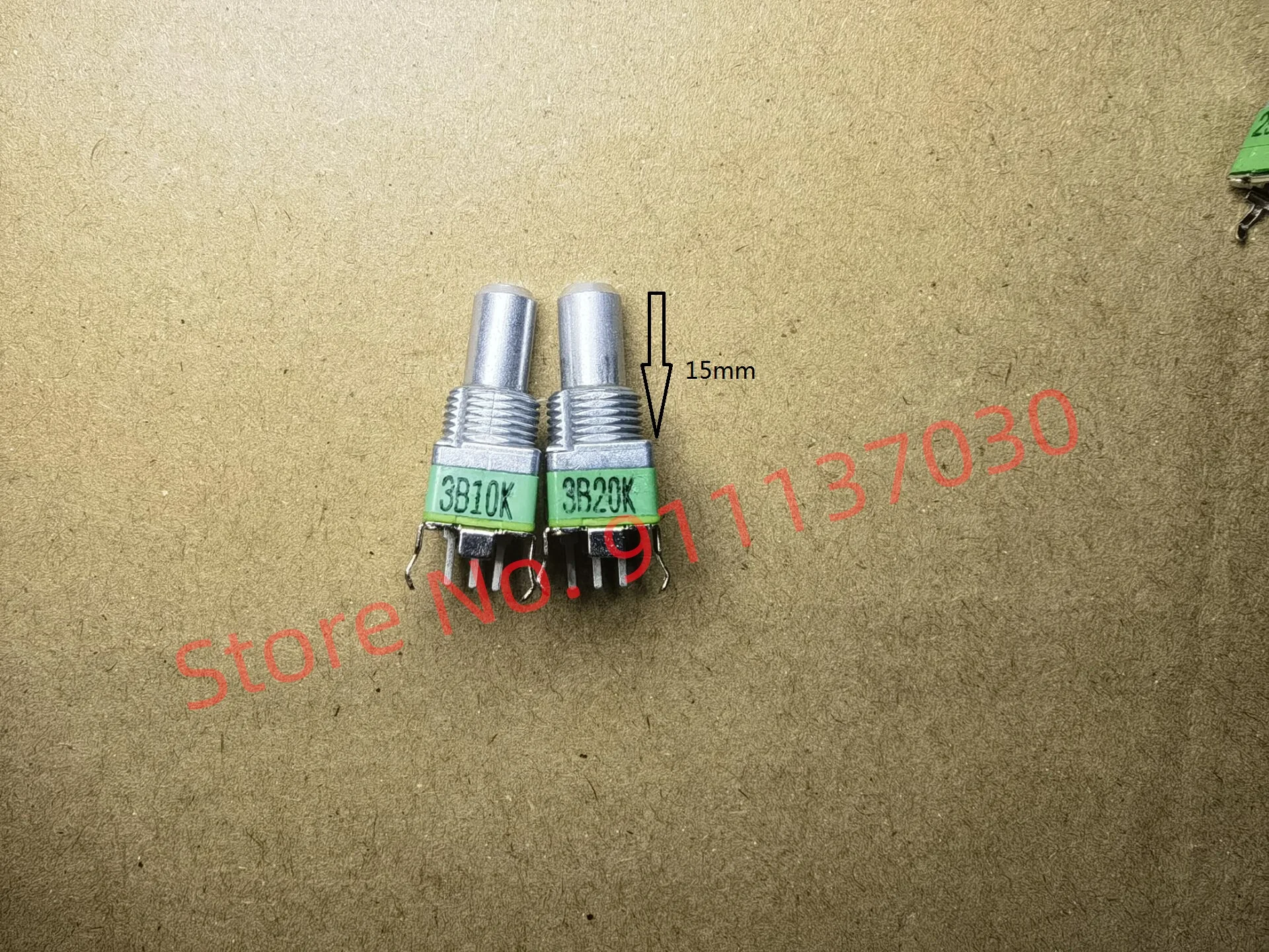 1pcs/lot   For ALPHA RK09 Potentiometer 09  3Pin    B10K B20K    15MM handle