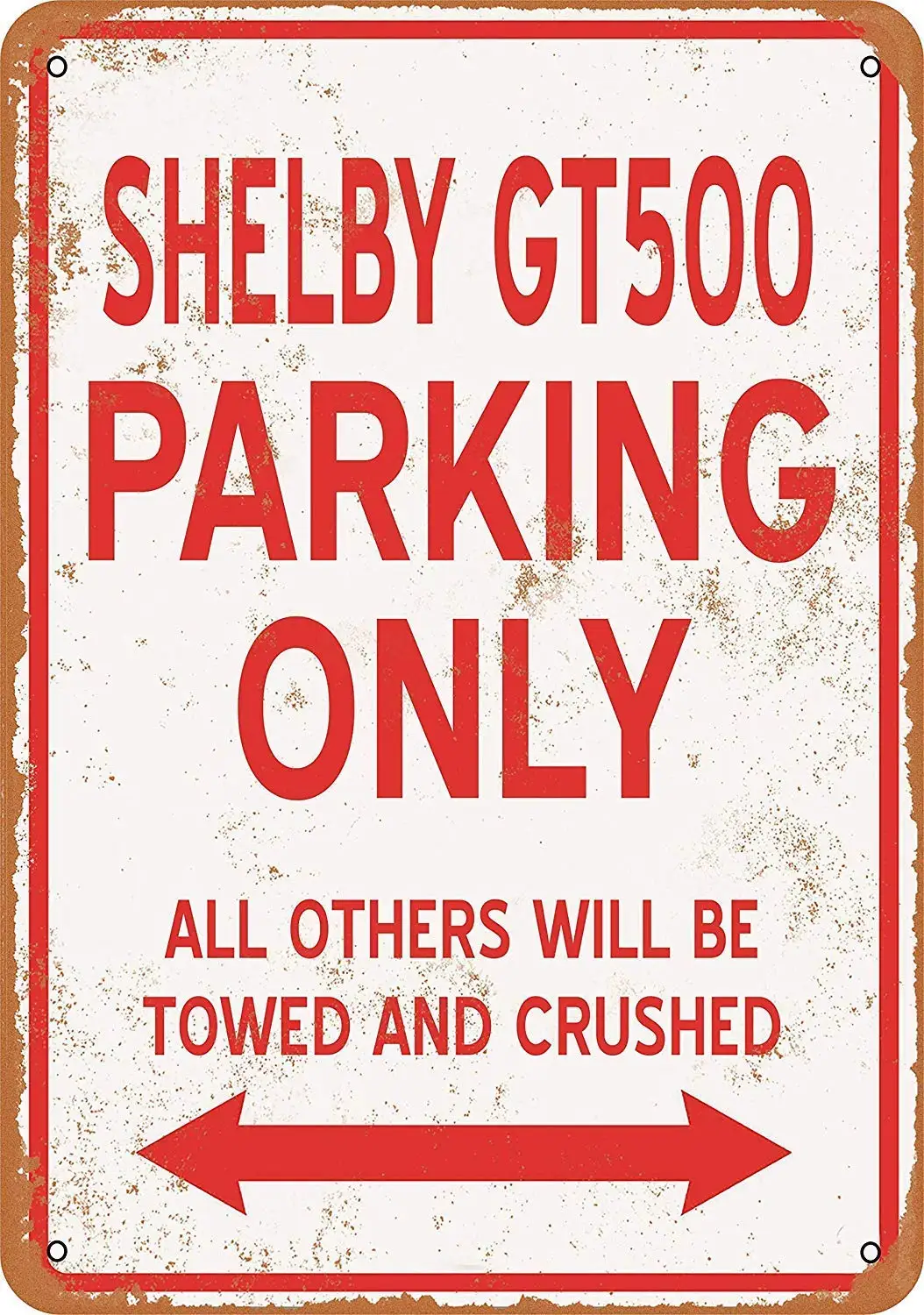Cartello In Latta Isarico Shelby Gt500 Parcheggio Onlyvintage Metal Sign 8X12 Pollici