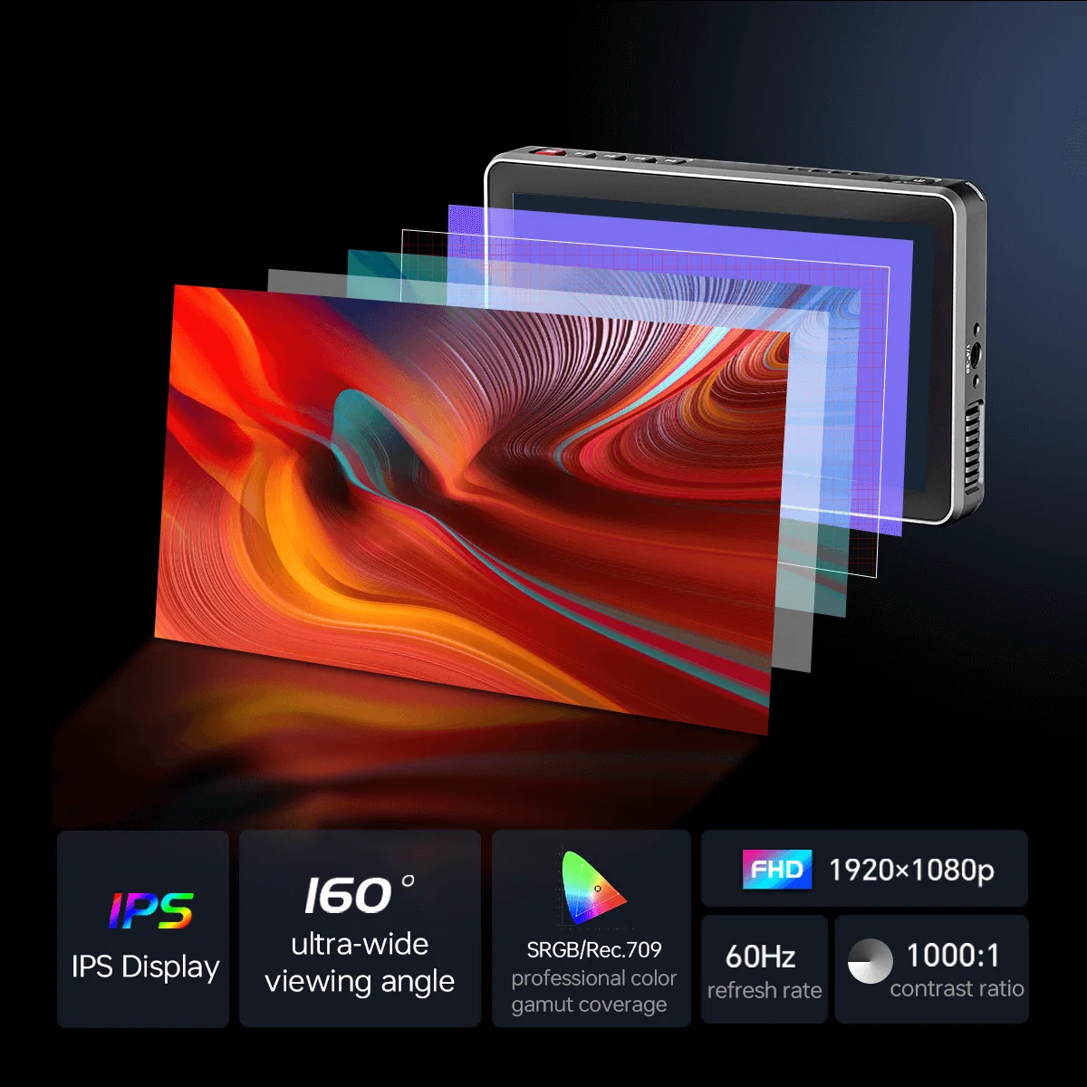 VILTROX DC-X2 X3 Series Touch Screen 6 Inch FHD Camera Monitor 2000 Nits 3D LUT 1080P 4K HDMI SDI inputs outputs