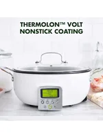 Intelligent electric frying pan, ceramic non stick pan, easy-to-use LED display screen 2