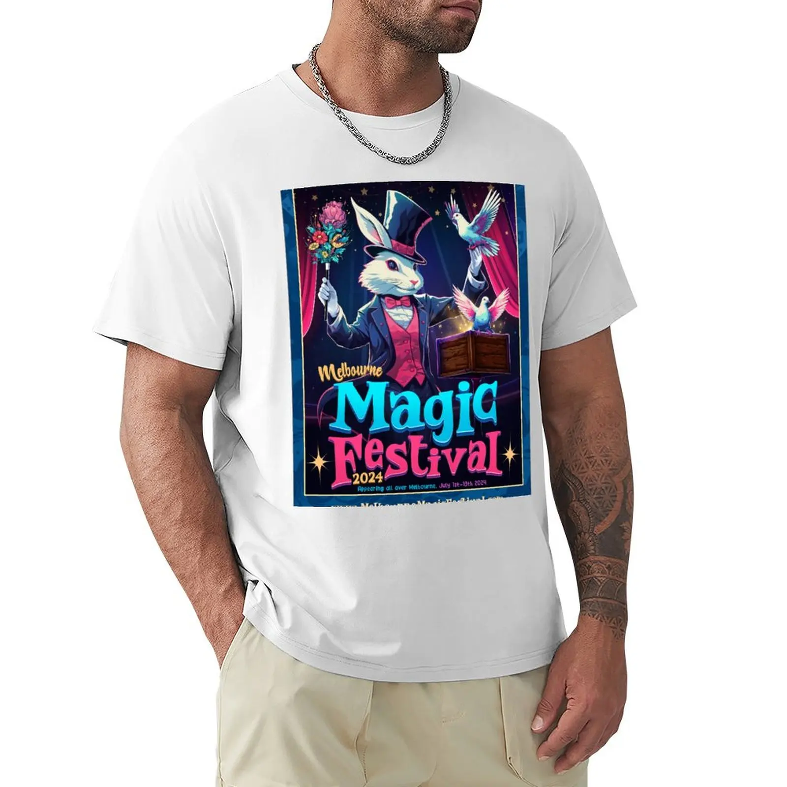 

The 2024 Melbourne Magic Festival Poster T-Shirt tops cute tops oversized t shirts for men