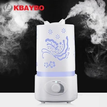 

KBAYBO 1500ml Office Air Humidifier Essential Oil Diffuser LED with Carve Mist Maker Fogger Difusor for Home Big Size Purifie