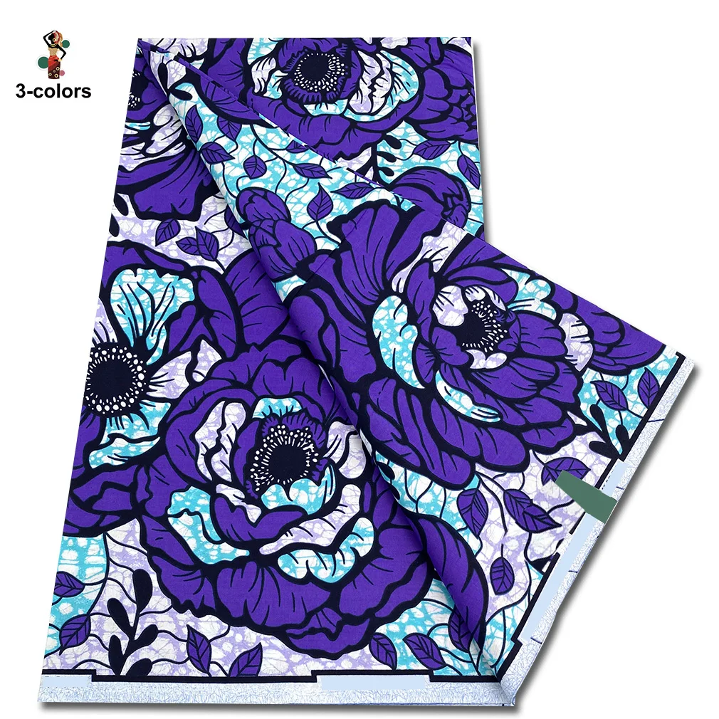 Wholesale Super Good Quality African Ankara Wax Fabric New Fashion 100% Cotton Soft Tissu Women Pagne African Wax Prints 1