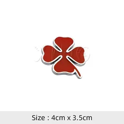 3D Metal Four Leaf Clover Badge Car Emblem Sticker - Rear Trunk Fender Decal (Four Leaf Clover)