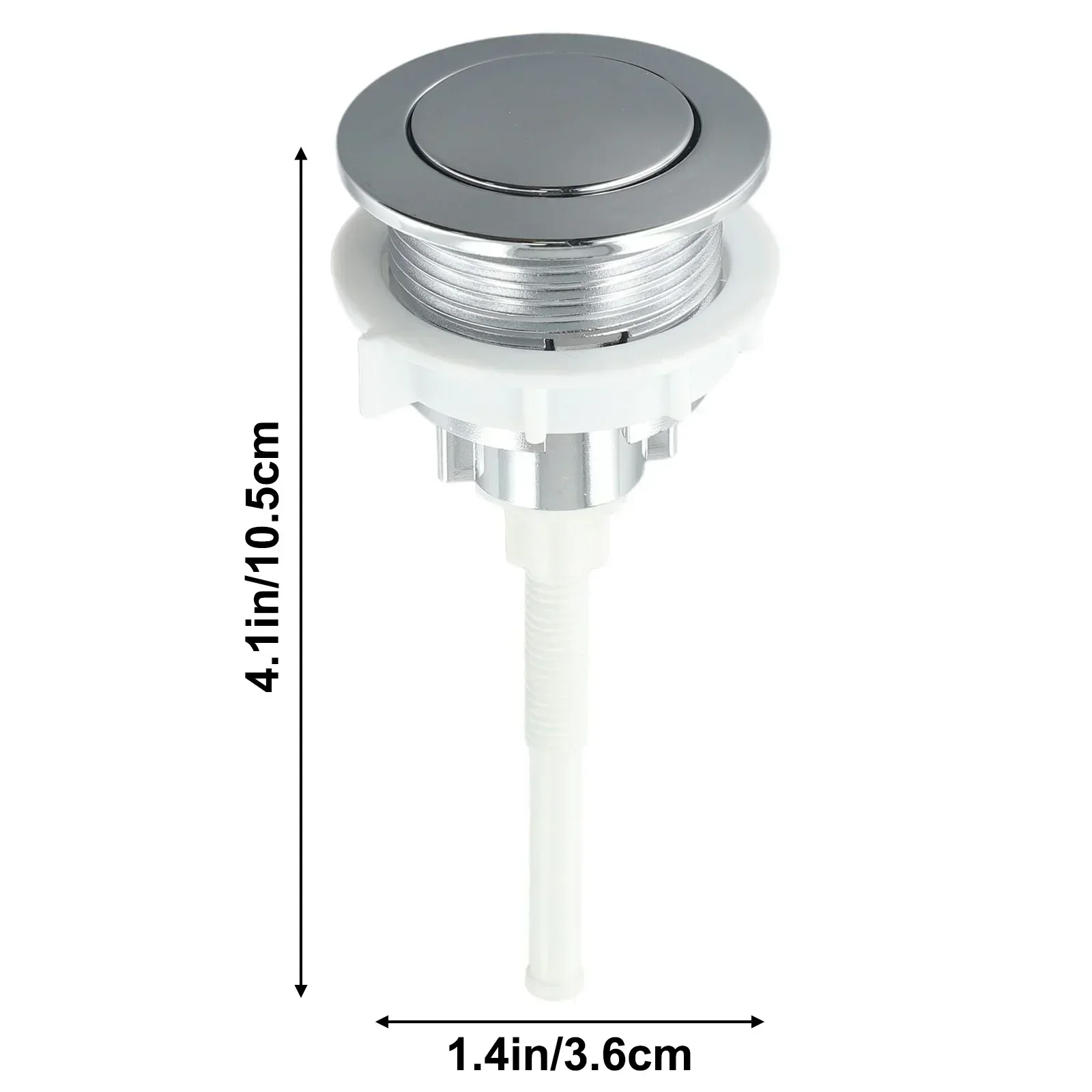 Push Button Toilet Tank Button Bathrooms Toilet Seat Home 1 Piece ABS Plastic Corrosion-resistant Rust-proof