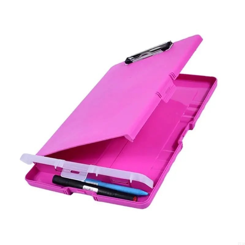 77JD Portable File Case with Clipboard and Pen Box
