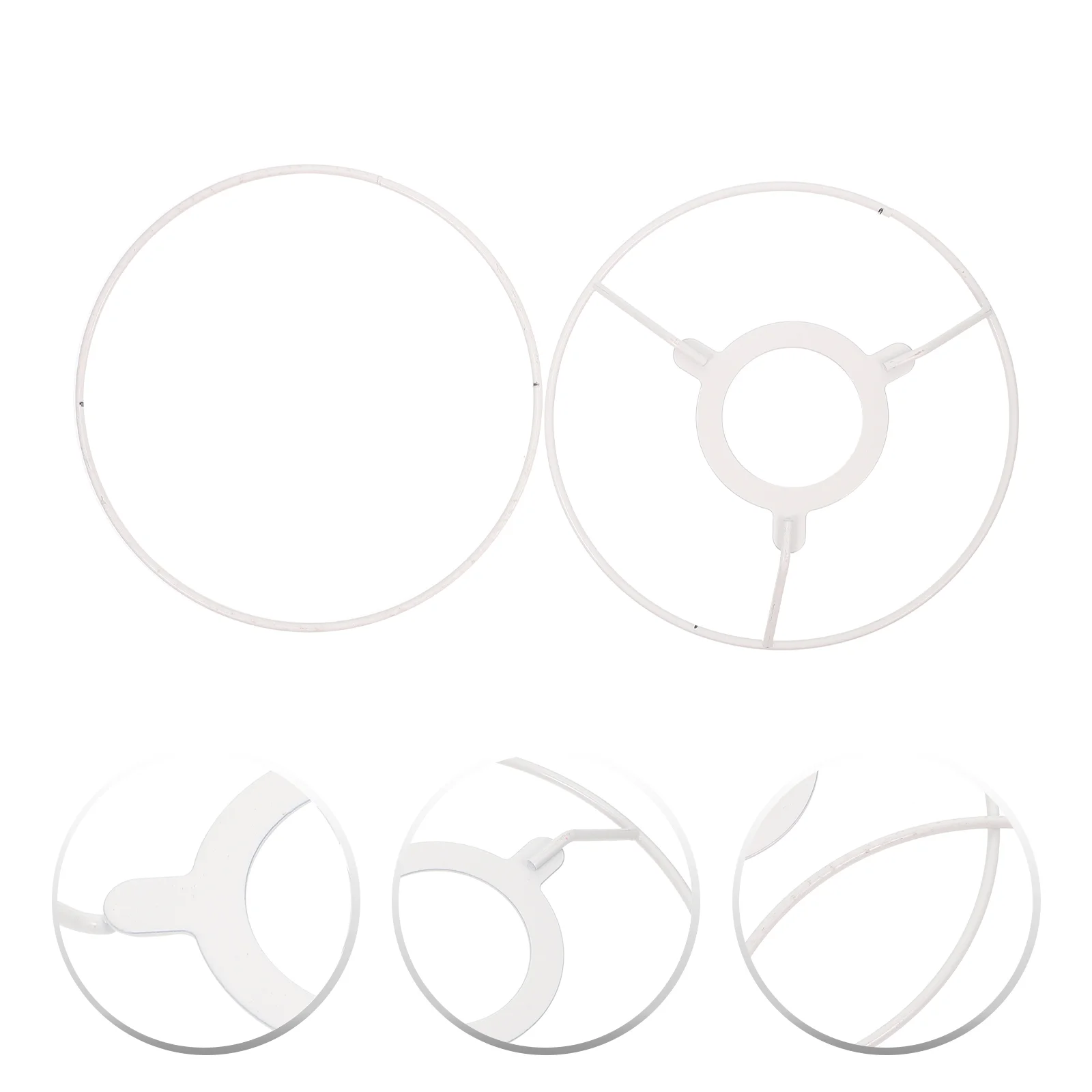 

Lamp Wire Lampshade Frame Holder Ceiling Lights Bracket Iron Square Shades Wrought Shelf DIY for Table