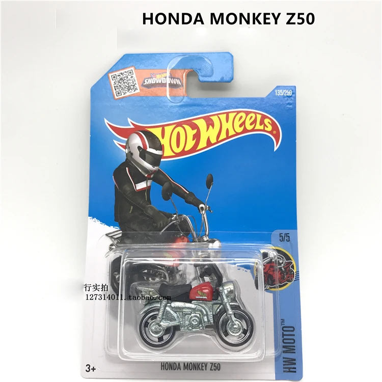 

2016-135 HOT WHEELS 1:64 HONDA MONKEY Z50 Collection die cast alloy car model decoration gift