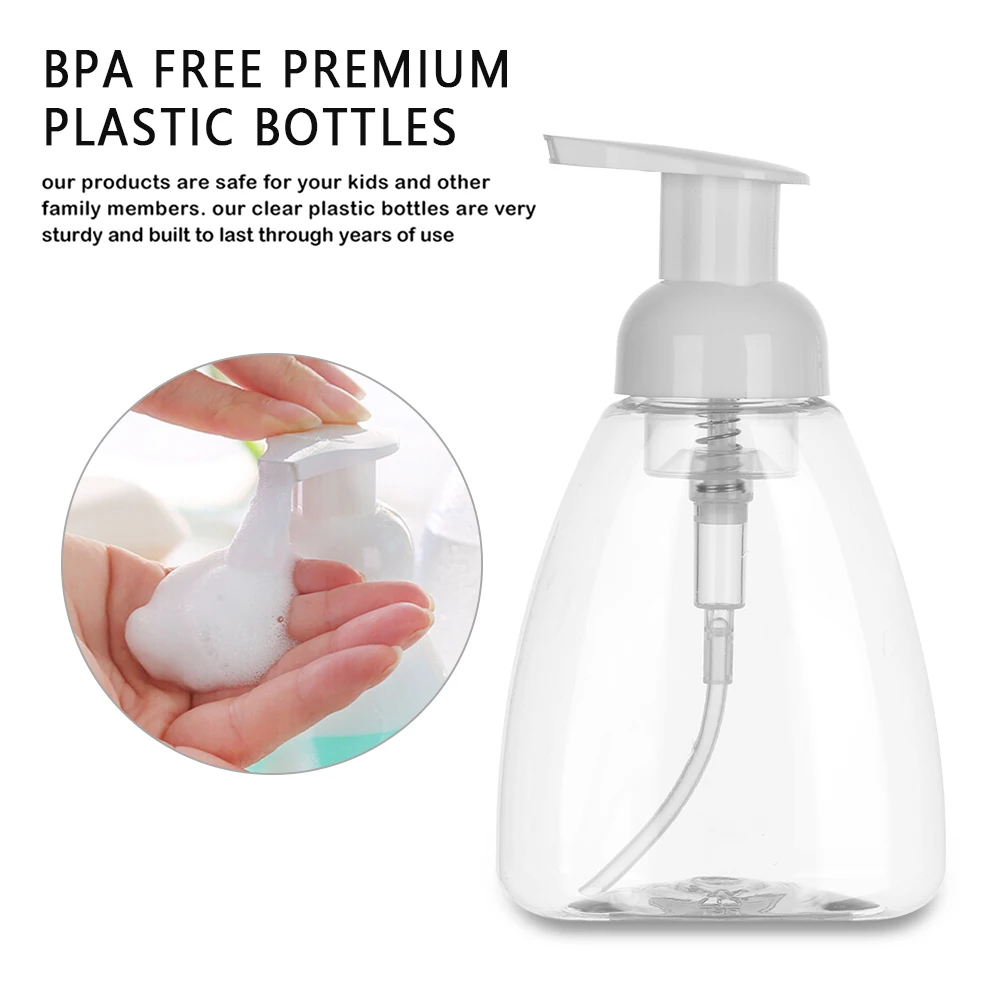 Plastic Soap Dispenser Clear Foaming Bottle Liquid Pump Container Hand Sanitizer Shampoo Shower Gel Container 50/80/100/150ML