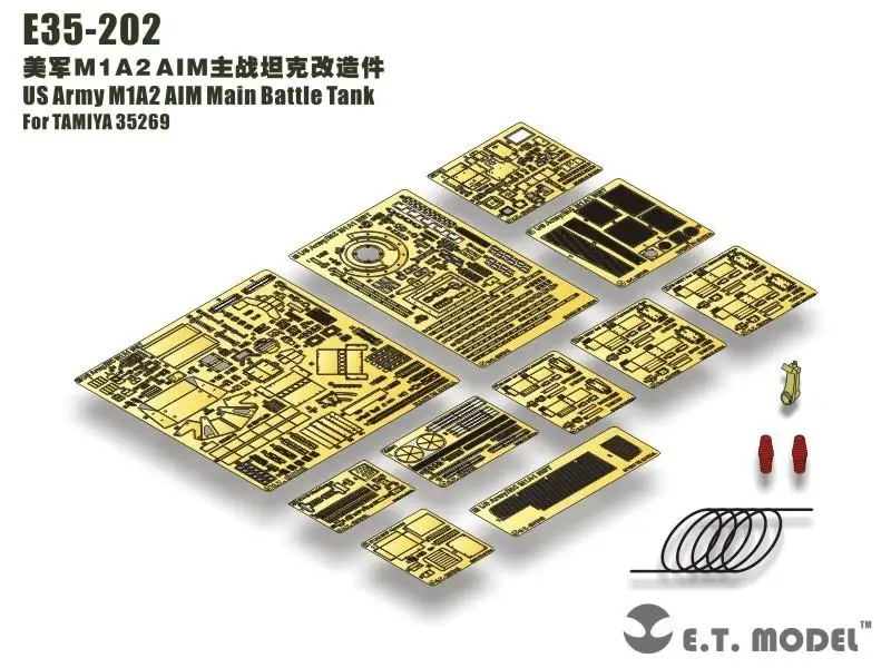 

Модель ET 1/35 E35-202 армия США M1A2 главный боевой танк для TAMIYA 35269