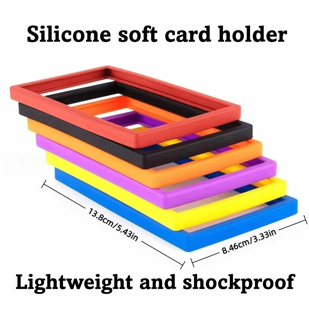 PSA Trading Card Soft Silicone Frame Shock Absorption Tight Fit 35PT Protective Case Matte Silicone Rating Cards Holder
