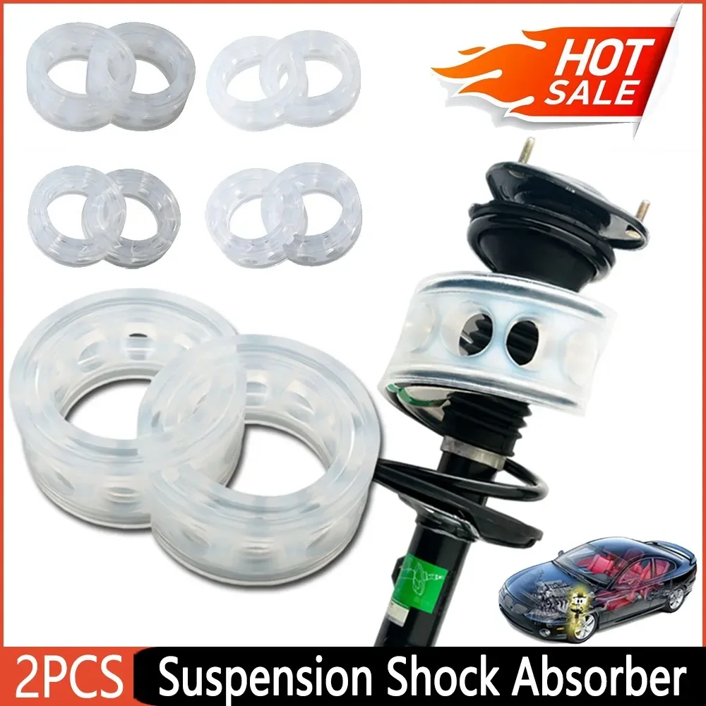2PC Car Buffer Car Shock Absorber Type C Spring Bumper Auto Buffers Springs Bumpers Cushion Automobile