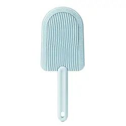 Dual - Sided Pet Grooming & Massage Brush for Detangling and Shedding (Blue)