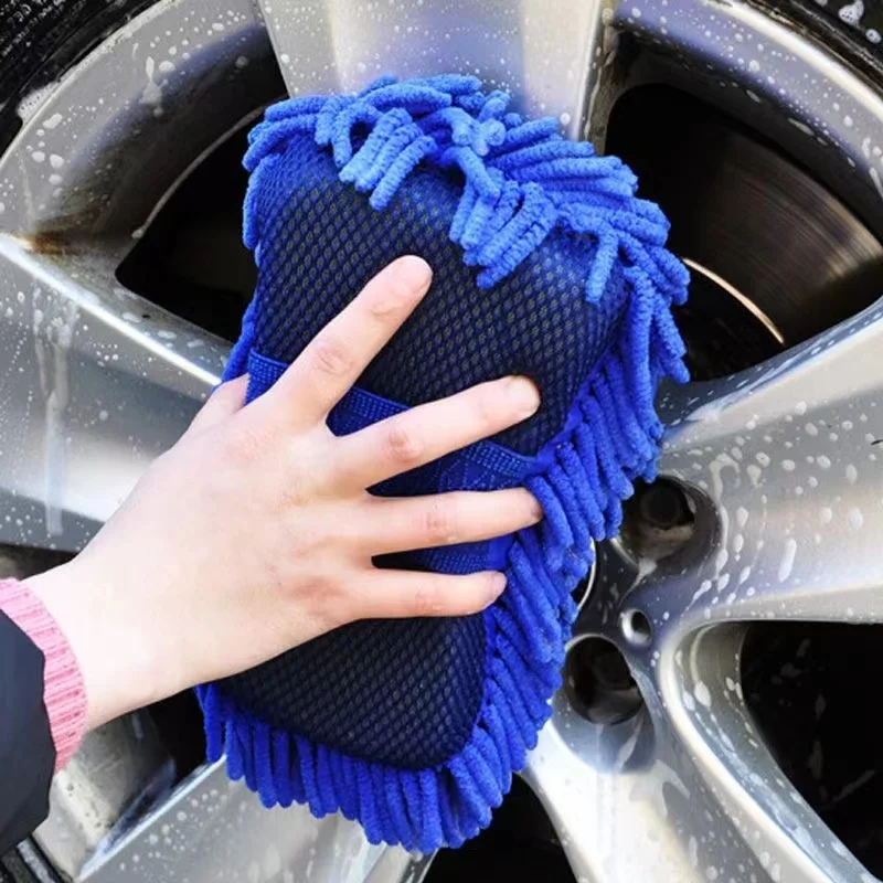 Car cleaning accessories 1Pcs microfiber car washer sponge brushes towel gloves