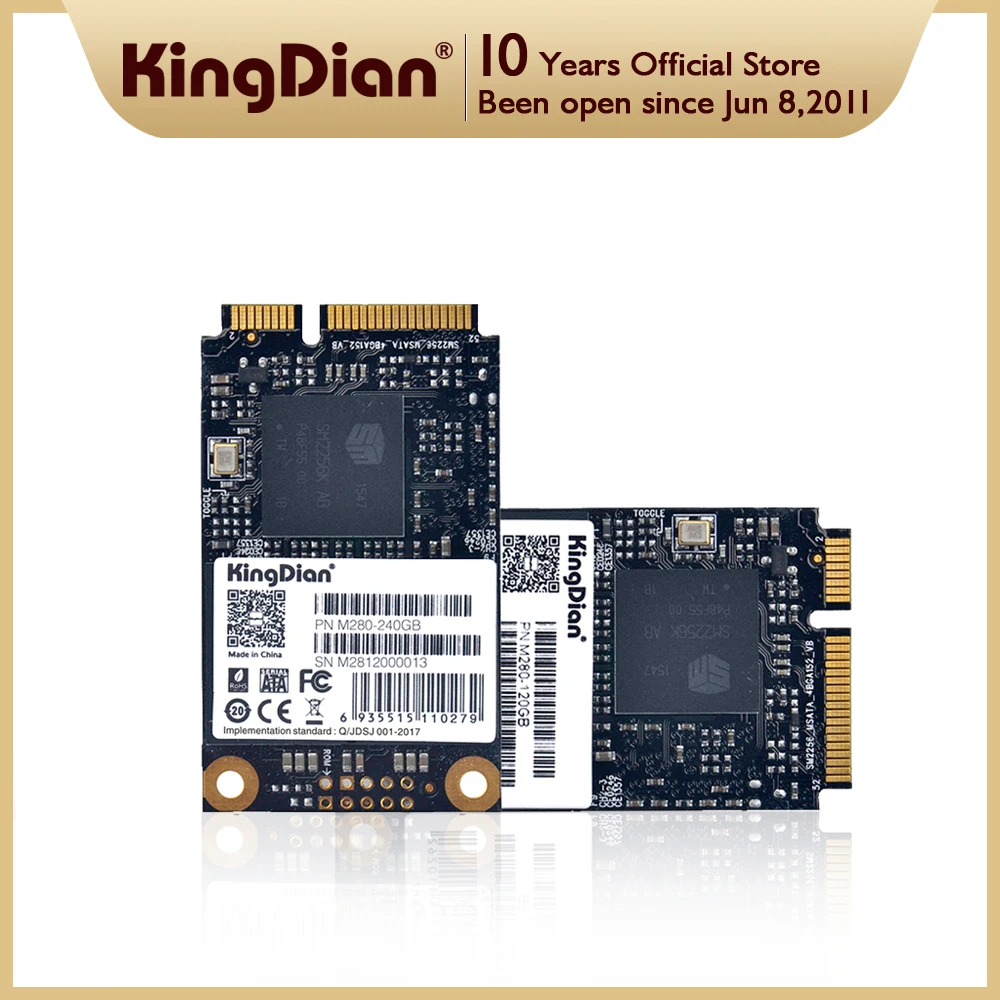 Kingdian Msata Ssd 32Gb 64Gb 128Gb 256Gb 512Gb 1Tb 3D Nand Tlc Sataiii 6 Gb/S, Unità A Stato Solido Interna Compatibile Con Laptop