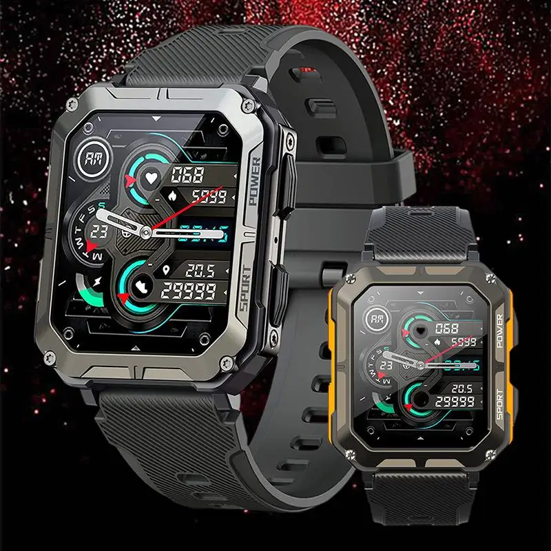 

Experience the Ultimate Fitness Companion with C20pro - Bluetooth Waterproof Smartwatch with Step Count, Heart Rate and Blood O