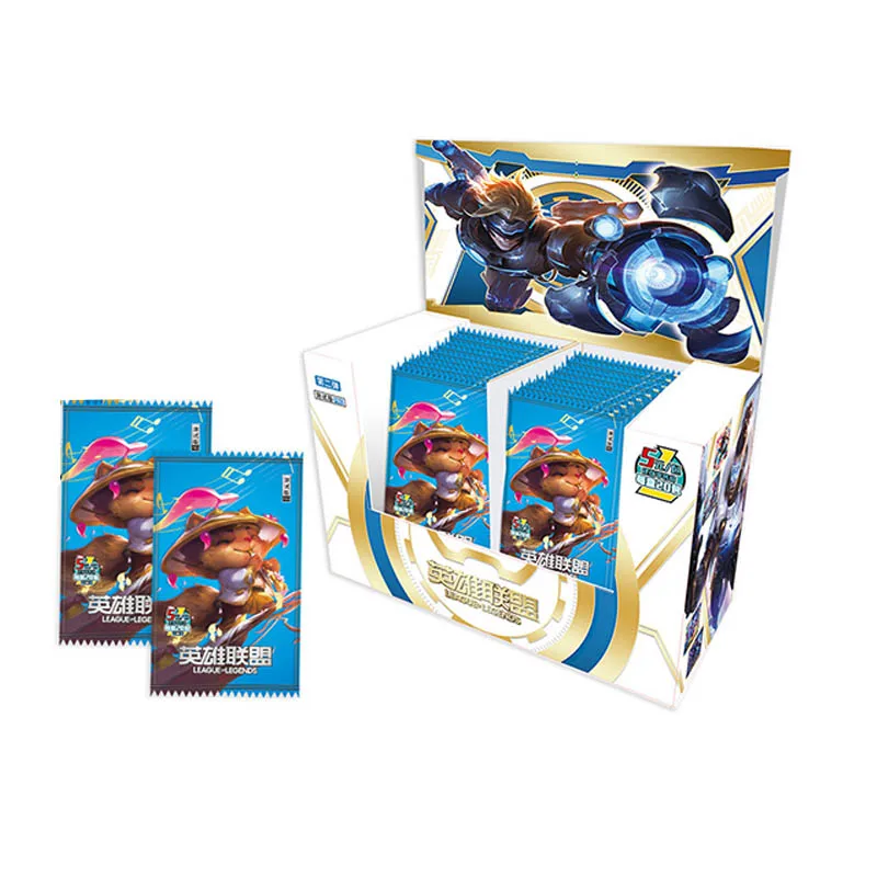 

Original box League of Legends Trading Card TCG Game Letters Cards Table Toys For Family Children Christmas Gift