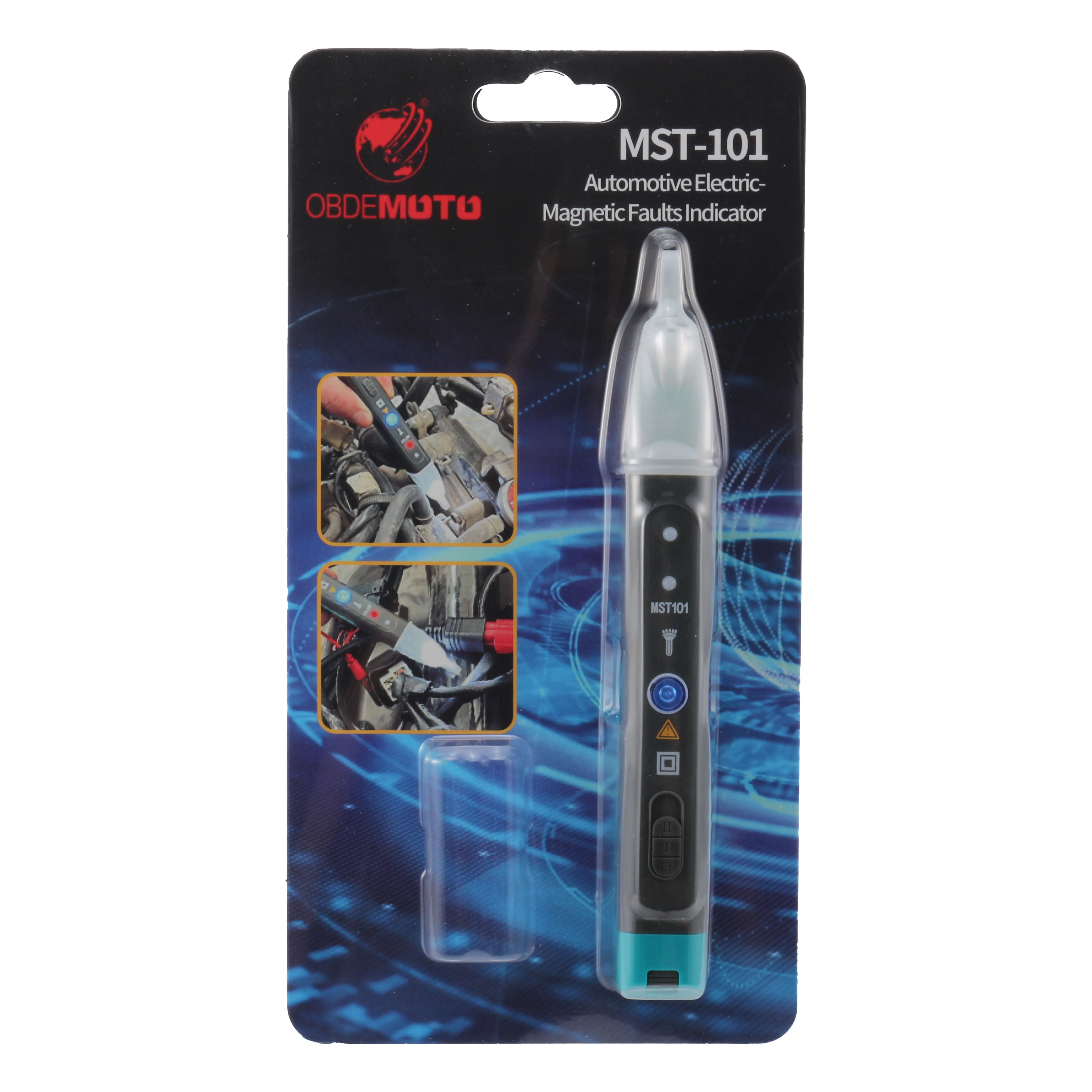 

MST-101 Automotive Electric-Magnetic Faults Indicator Testing Pen Car Ignition System Diagnostic Tool Car Fault Detector Buzzer