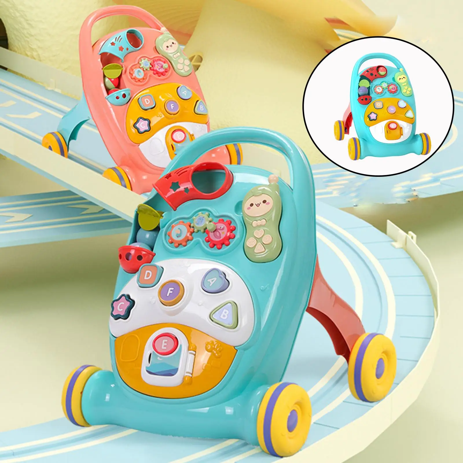 Multifunctional for Children, Non- Stroller for Children, Auxiliary Trolley for Children Anti-tipping Gadgets for Development