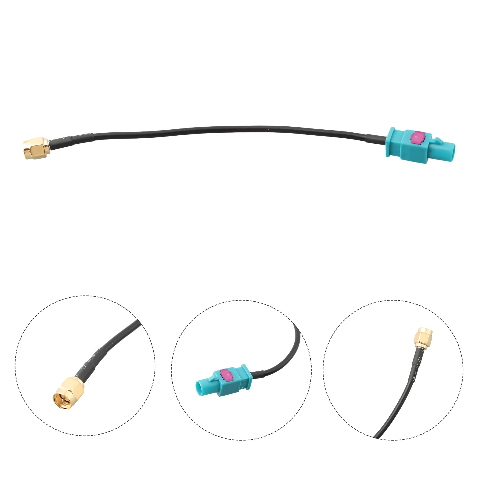 Z형 남성- SMA형 남성 안테나 어댑터 케이블 (GSM, GPS, DAB, 차량용 TV 안테나용) RG174 15cm 케이블 (안정적인 성능 제공)