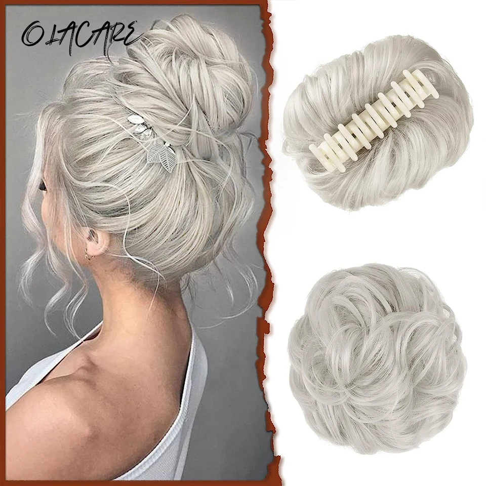 Synthetic Hair Clip Bun Chignon for Women and Girls