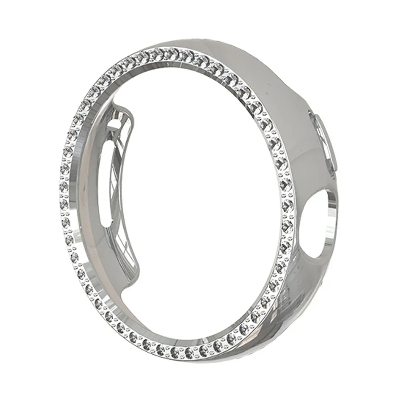 Luxurious Diamond-Studded TPU Watch Case - Sleek and Durable Protection