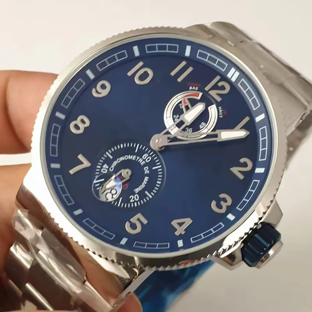 Steel case steel belt automatic mechanical men's watch, high quality underwater classic multi-function calendar watch