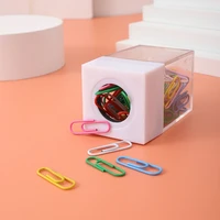 Paper Clip Holder Dispenser Paper Clips Storage Box Home School Office 2