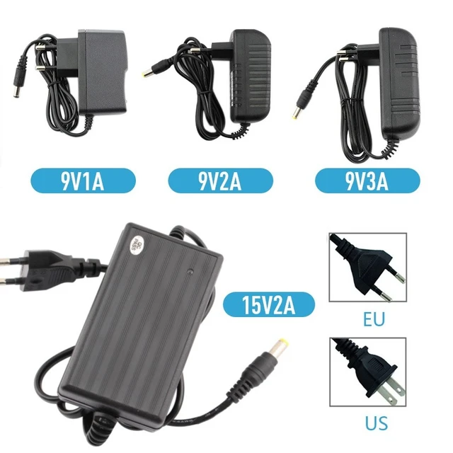 Power Supply 9V Switching Power Adapter AC DC Adapter Transformator 220V To  9 V Volt SMPS Fonte Alimentation 9V 1A 2A 3A 4A 5A - AliExpress